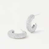 DPLAOPA 925 Silver Zircon KING Earrings Hoops Crystal Women Jewelry