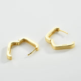 925 Silver Circle Hoops Earring Clips Rock Punk Pendientes Women Jewelry