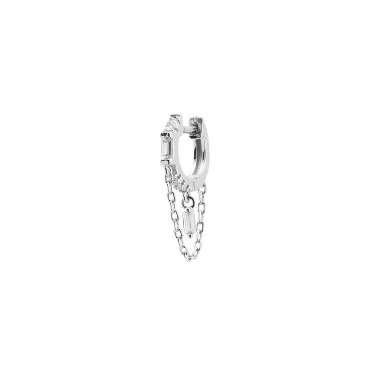 DPLAOPA 925 Silver Green Coffee FLIRT Drop Earring