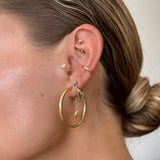 DPLAOPA 925 Silver Green Coffee FLIRT Drop Earring