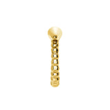 925 Silver Spike Beads Hoops Earring Clips Jewelry Women Wedding