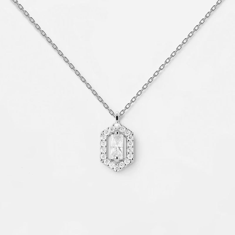 925 Silver Cross Love Locker Pendant Long Chain Small Women Fine Jewelry