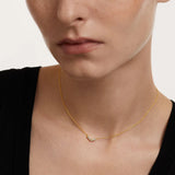 925 Silver Cross Love Locker Pendant Long Chain Small Women Fine Jewelry