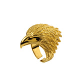 925 Silver Plated Eagle Ring Thick Wedding Jewelry