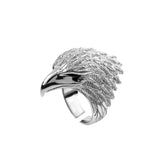 925 Silver Plated Eagle Ring Thick Wedding Jewelry
