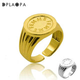 925 Silver Femme Letter Ring Resizable Adjustable Fine Jewelry