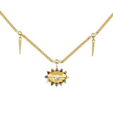 DPLAOPA Eye Motifs Necklace Choker Long Chain Women Jewelry