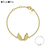 925 Silver Plated Wings Bracelet Bangle Women Wedding Jewelry