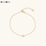 925 Silver Zircon Charm Bracelet CZ Fine Jewelry Wedding