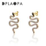 925 Silver Plated Wedding Earrings Crystal Gun Piercing