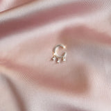 925 Sterling Silver SPARKLY CUFF Charm Piercing Non Piercing Clips Fine Jewelry