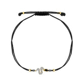 925 Silver Snake Rope Chain Bracelet Crystal CZ Women Fine Jewelry
