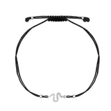 925 Silver Snake Rope Chain Bracelet Crystal CZ Women Fine Jewelry