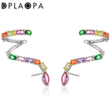 925 Silver Snake Ear Cuff Women Wedding Fine Jewelry Gift Circle Piercing