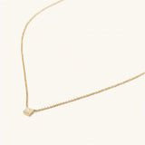 925 Silver Trillion CZ Zircon Necklace Women Coins Jewelry