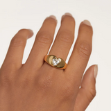 925 Silver Big CZ Zircon Ring Women Fine Jewelry Crystal
