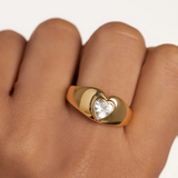 925 Silver Big CZ Zircon Ring Women Fine Jewelry Crystal