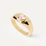 925 Silver Big CZ Zircon Ring Women Fine Jewelry Crystal