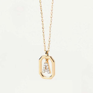 925 Silver Letter Pendant Necklace Choker for Women Summer
