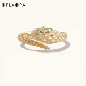 DPLAOPA 925 Silver Snake Ring Women Rock Punk Fine Jewelry