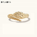 DPLAOPA 925 Silver Snake Ring Women Rock Punk Fine Jewelry