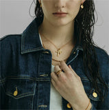 925 Silver Three Cross Necklace Long Chain Fine Jewelry