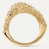 925 Silver 18k Geometric Ring Women Fine Jewelry Punk