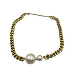 Metal Pearl Pandant Necklace for Women