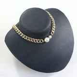 Metal Pearl Pandant Necklace for Women