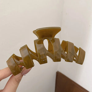 Bohemian Acrylic Hair Claw Crab Clip for Women