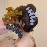 Bohemian Acrylic Hair Claw Crab Clip for Women