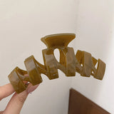 Bohemian Acrylic Hair Claw Crab Clip for Women