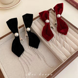 Bowknot Hair Clip Crystal Pearl Hairpins Camellia Bow Bride Tiara