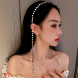 Crystal Tassel Hair Clip Wedding Hair Accessories