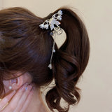 Lily of the Valley Tassel Hair Claws with Rhinestones