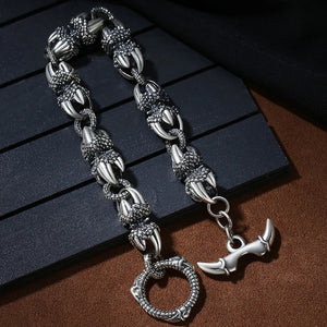 DS Domineering Dragon Claw Bracelet Men Jewelry Tide King Kong Pestle
