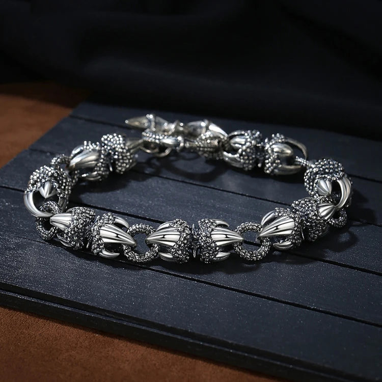 DS Domineering Dragon Claw Bracelet Men Jewelry Tide King Kong Pestle