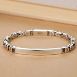 Niche Retro Couple Bracelets A Pair Smooth and Safe Pattern High-grade