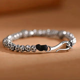 DS National Hammer Beaded Bracelet Men's Retro Hand-woven for Boyfriend