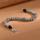 DS National Hammer Beaded Bracelet Men's Retro Hand-woven for Boyfriend