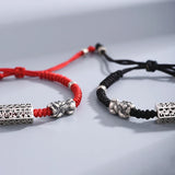 DSFashion Couple Pixiu Bracelet Retro Ethnic Red Rope Bracelet Women