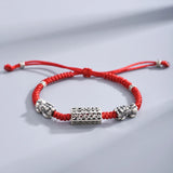 DSFashion Couple Pixiu Bracelet Retro Ethnic Red Rope Bracelet Women