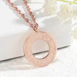 Duaa Al-Safar Necklace Stainless Steel Arabic Name Pendant Gift