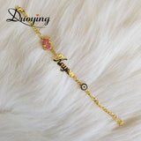 Zircon Crown Personalized Baby Nameplate Bracelet