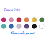 Enamel Name Necklace Single Letters Choker Zircon Pendant Necklace