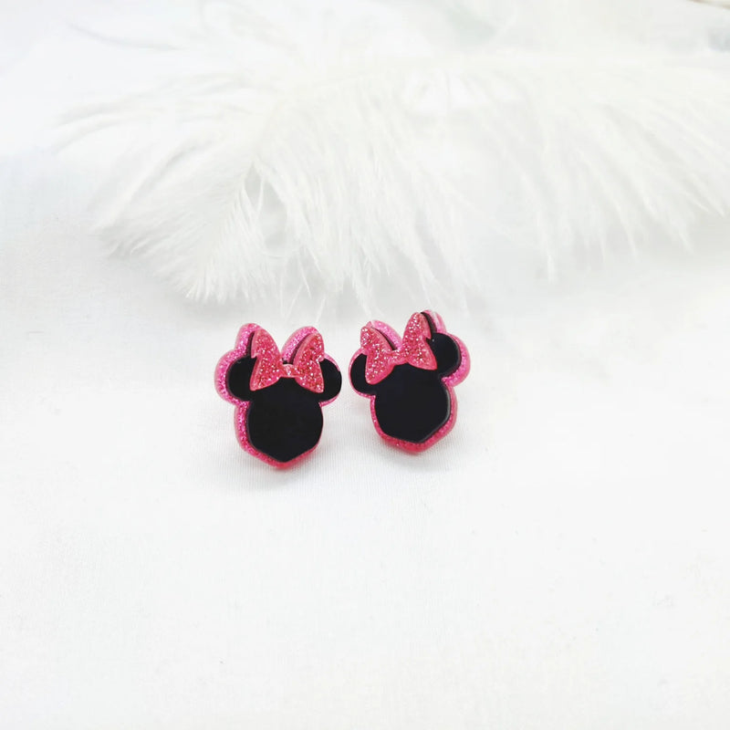 Personalized Nameplate Necklace Custom Cartoon Earrings for Kids Gift