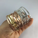 Personalized Copper Bar Bangle Bracelet - Engrave Initial Name Bracelet