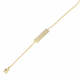 DUOYING Baby Bar Name Bracelet Engraved Name Personalized Initial Bracelet