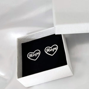Heart Earring Personalized Name Studs for Kids