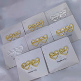 Heart Earring Personalized Name Studs for Kids